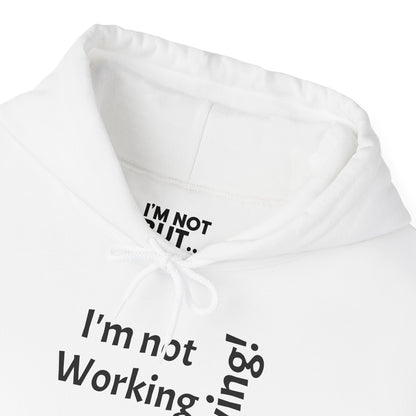 "I'm Not Working, But... Surviving!" - Sweatshirt Unissexo Heavy Blend™ com Capuz