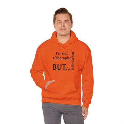 "I'm Not a Therapist, But a Bartender!" - Sweatshirt Unissexo Heavy Blend™ com Capuz