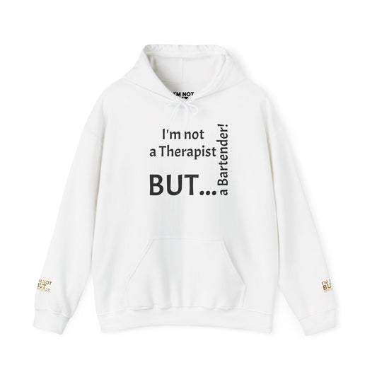 "I'm Not a Therapist, But a Bartender!" - Sweatshirt Unissexo Heavy Blend™ com Capuz