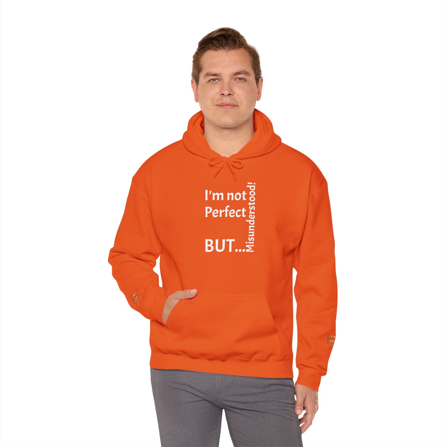 « Je ne suis pas parfait, MAIS incompris ! » - Sweat-shirt à capuche unisexe Heavy Blend™ 