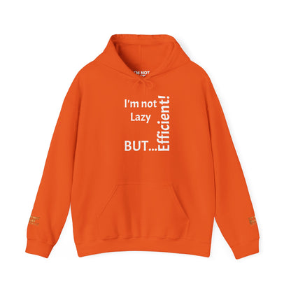 « Je ne suis pas paresseux, MAIS efficace ! » Sweat-shirt à capuche unisexe Heavy Blend™ 