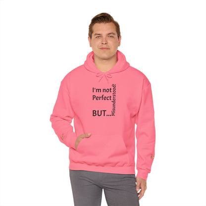 « Je ne suis pas parfait, MAIS incompris ! » - Sweat-shirt à capuche unisexe Heavy Blend™ 