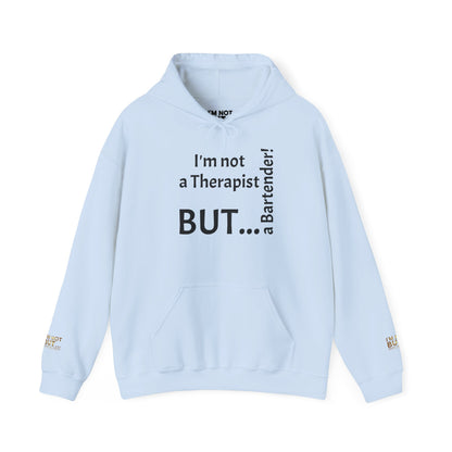 "I'm Not a Therapist, But a Bartender!" - Sweatshirt Unissexo Heavy Blend™ com Capuz