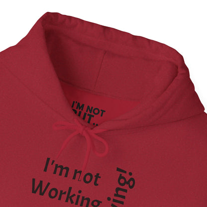 "I'm Not Working, But... Surviving!" - Sweatshirt Unissexo Heavy Blend™ com Capuz