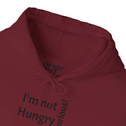 "I'm Not Hungry, But... Snack-Curious!" - Sweatshirt Unissexo Heavy Blend™ com Capuz