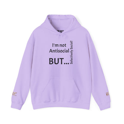 « Je ne suis pas antisocial, MAIS sélectivement social ! » - Sweat-shirt à capuche unisexe Heavy Blend™ 