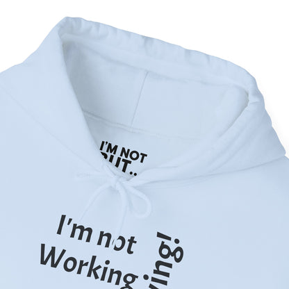 "I'm Not Working, But... Surviving!" - Sweatshirt Unissexo Heavy Blend™ com Capuz