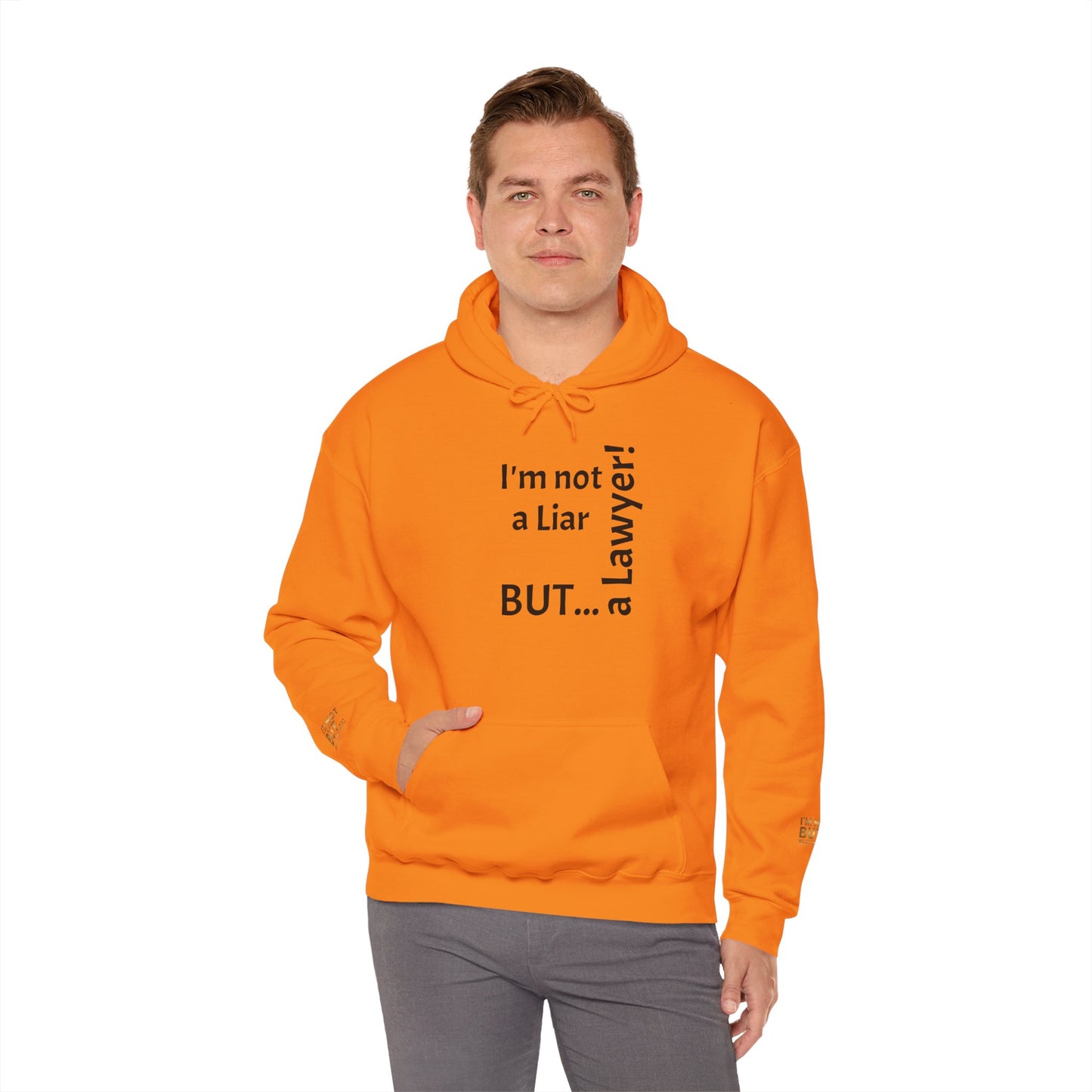 "I'm Not a Liar, But... a Lawyer!" - Sweatshirt Unissexo Heavy Blend™ com Capuz