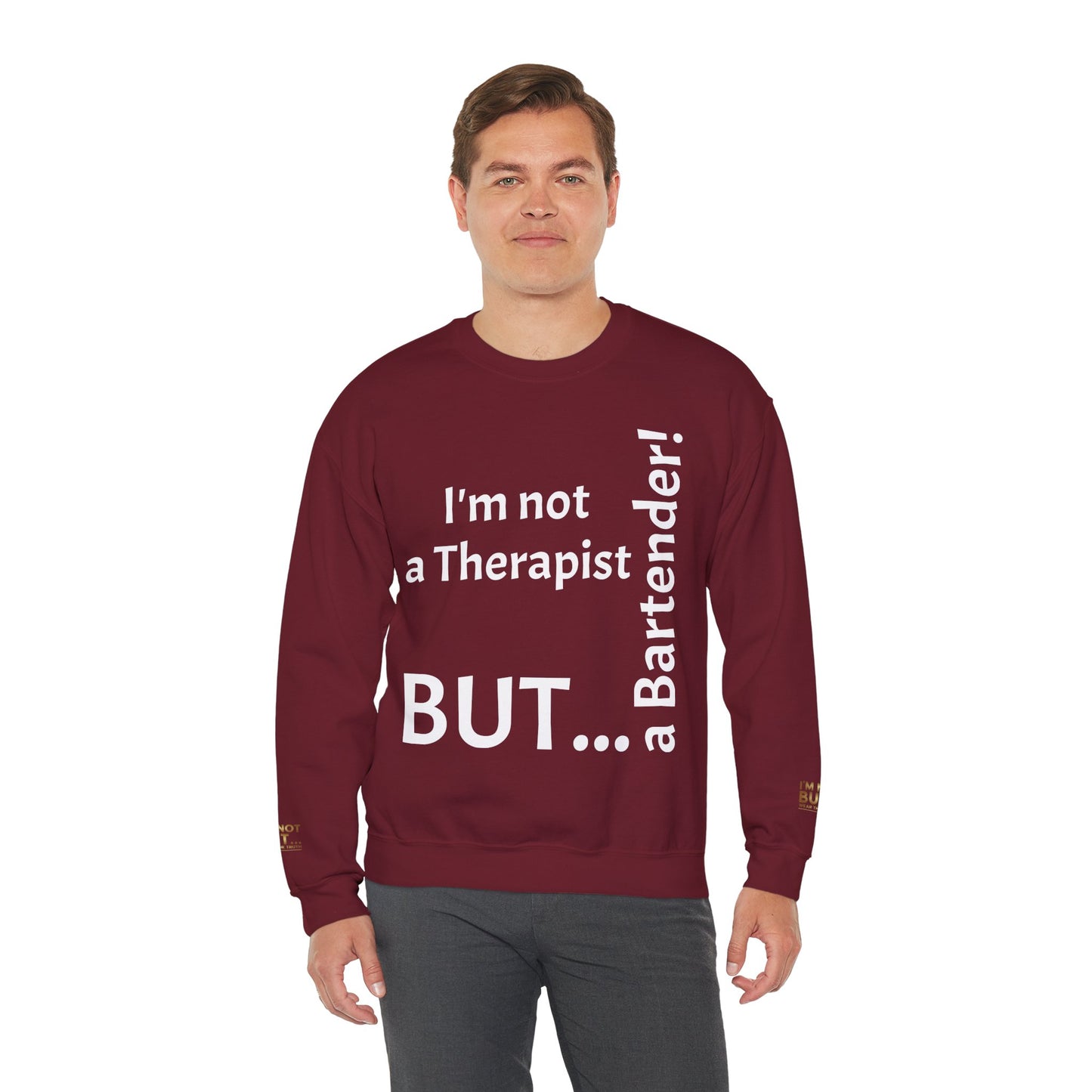 "I'm Not a Therapist, But a Bartender!" - Sweatshirt Unissexo Heavy Blend™