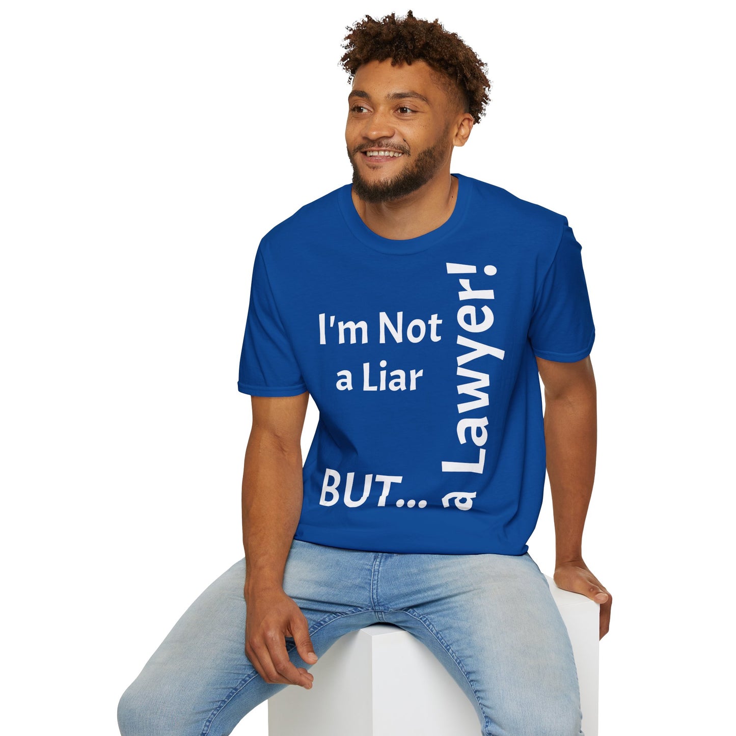 "I'm Not a Liar, But... a Lawyer!" - T-Shirt Unissexo de Algodão Suave