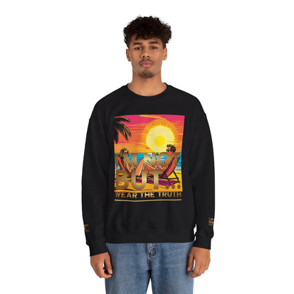 « Édition spéciale – Sunset » – Sweat-shirt ras du cou unisexe Heavy Blend™ 