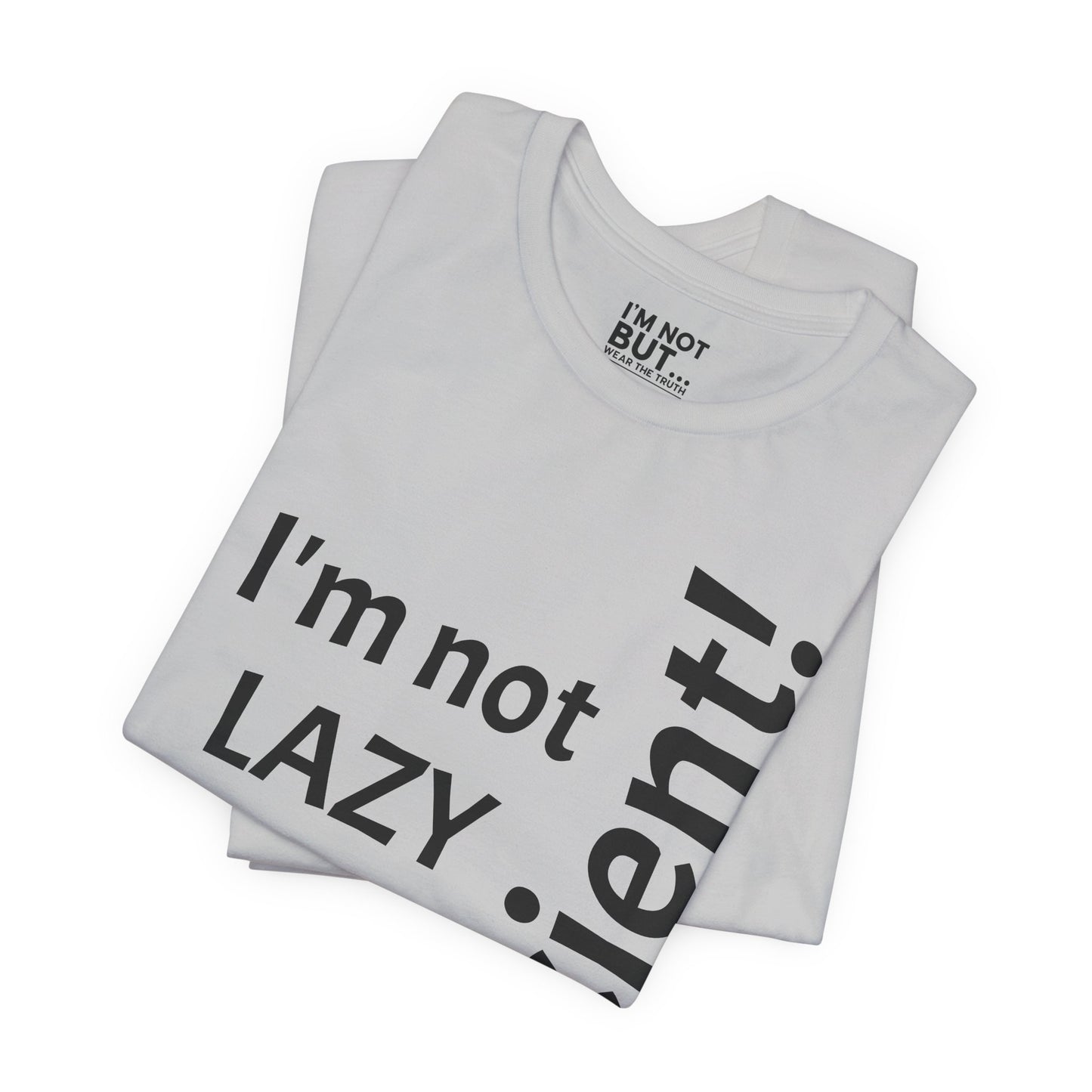 "I'm not lazy, but efficient!" - T-shirt Unissexo Clássico