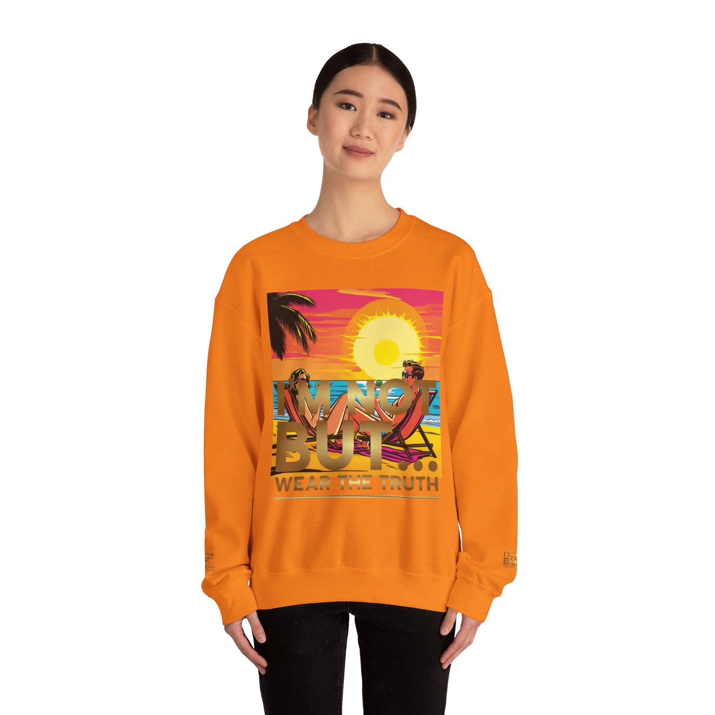 "Edição Especial – Sunset" - Sweatshirt Unissexo Heavy Blend™ com Gola Redonda