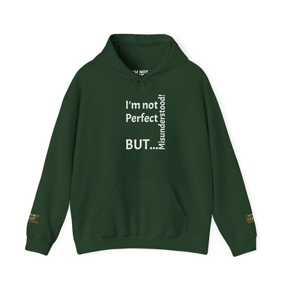 « Je ne suis pas parfait, MAIS incompris ! » - Sweat-shirt à capuche unisexe Heavy Blend™ 