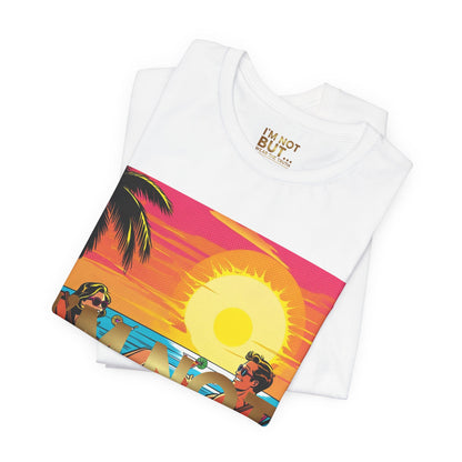 "Edição Especial – Sunset" - T-Shirt Unissexo de Manga Curta em Jersey