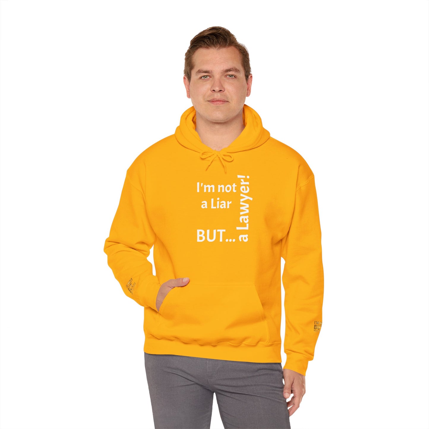 "I'm Not a Liar, But... a Lawyer!" - Sweatshirt Unissexo Heavy Blend™ com Capuz