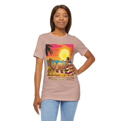 "Edição Especial – Sunset" - T-Shirt Unissexo de Manga Curta em Jersey