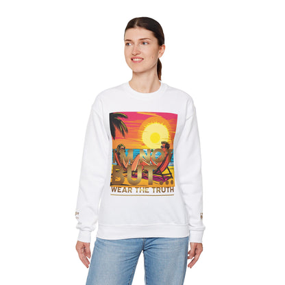 "Edição Especial – Sunset" - Sweatshirt Unissexo Heavy Blend™ com Gola Redonda