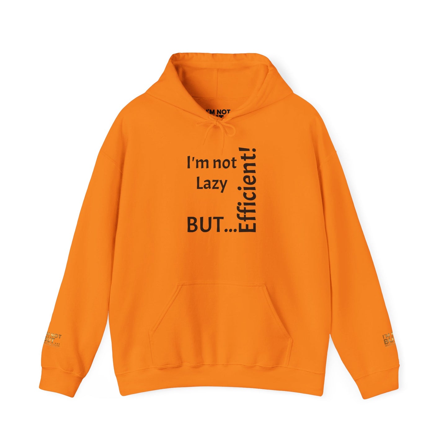 "Je ne suis pas paresseux, MAIS efficace !" - Sweat-shirt à capuche unisexe Heavy Blend™ 