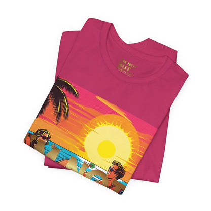 "Edição Especial – Sunset" - T-Shirt Unissexo de Manga Curta em Jersey