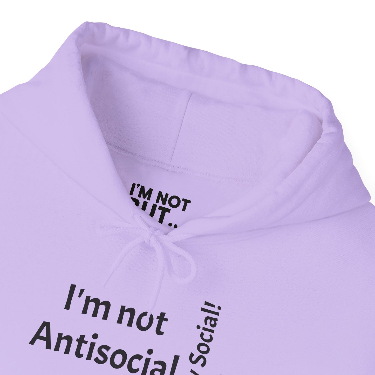 "I'm Not Antisocial, But... Selectively Social!" - Sweatshirt Unissexo Heavy Blend™ com Capuz