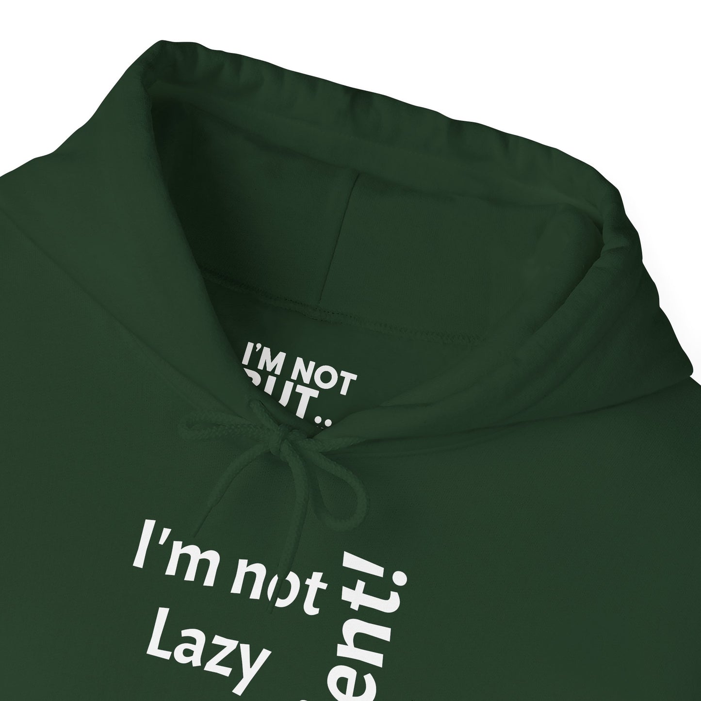 "I'm not Lazy, But... Efficient!"Sweatshirt Unissexo Heavy Blend™ com Capuz