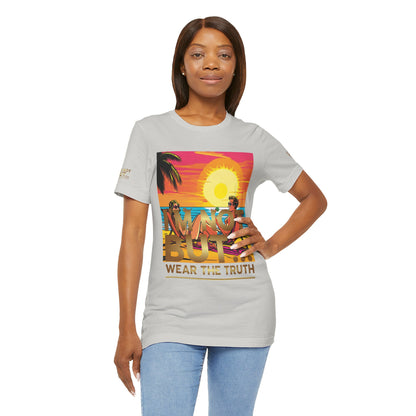 "Edição Especial – Sunset" - T-Shirt Unissexo de Manga Curta em Jersey