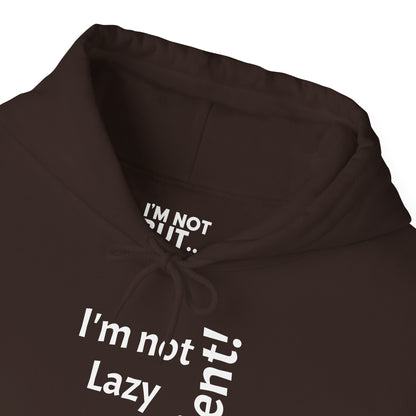 « Je ne suis pas paresseux, MAIS efficace ! » Sweat-shirt à capuche unisexe Heavy Blend™ 