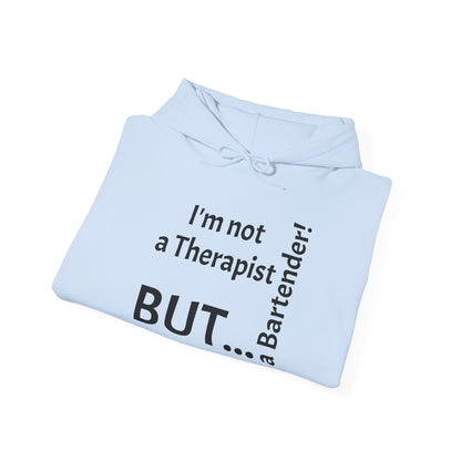 "I'm Not a Therapist, But a Bartender!" - Sweatshirt Unissexo Heavy Blend™ com Capuz