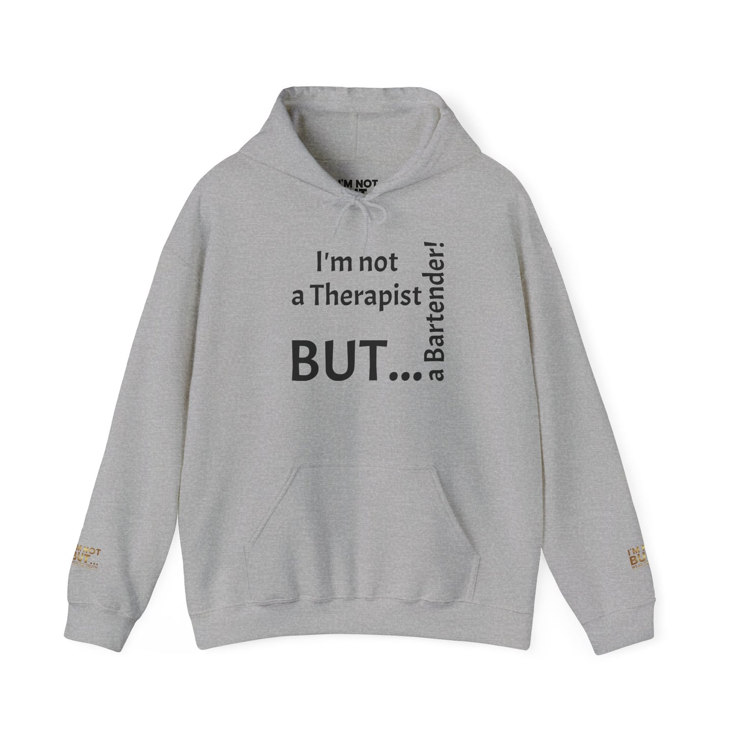 "I'm Not a Therapist, But a Bartender!" - Sweatshirt Unissexo Heavy Blend™ com Capuz