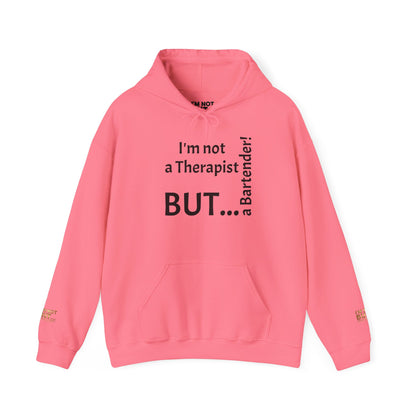 "I'm Not a Therapist, But a Bartender!" - Sweatshirt Unissexo Heavy Blend™ com Capuz