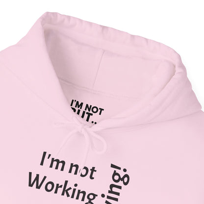 "I'm Not Working, But... Surviving!" - Sweatshirt Unissexo Heavy Blend™ com Capuz