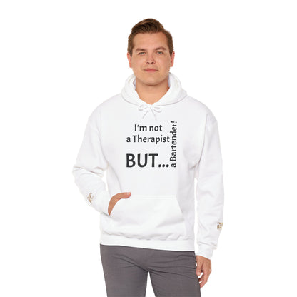 "I'm Not a Therapist, But a Bartender!" - Sweatshirt Unissexo Heavy Blend™ com Capuz