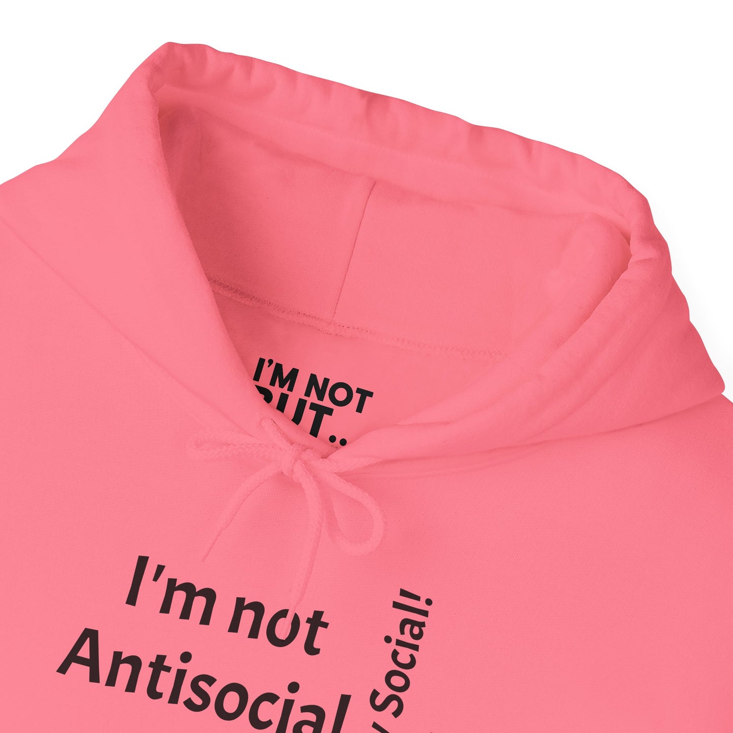 "I'm Not Antisocial, But... Selectively Social!" - Sweatshirt Unissexo Heavy Blend™ com Capuz