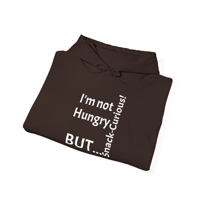 "I'm Not Hungry, But... Snack-Curious!"- Sweatshirt Unissexo Heavy Blend™ com Capuz