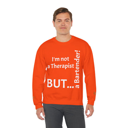 "I'm Not a Therapist, But a Bartender!" - Sweatshirt Unissexo Heavy Blend™