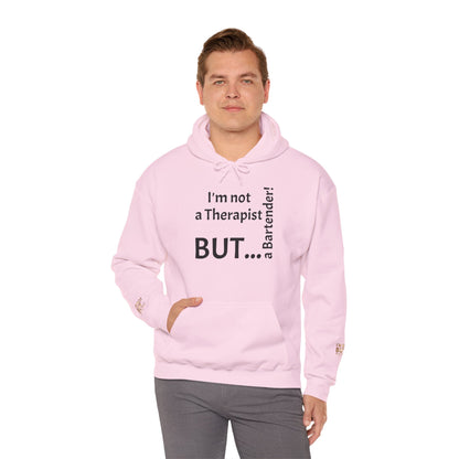 "I'm Not a Therapist, But a Bartender!" - Sweatshirt Unissexo Heavy Blend™ com Capuz