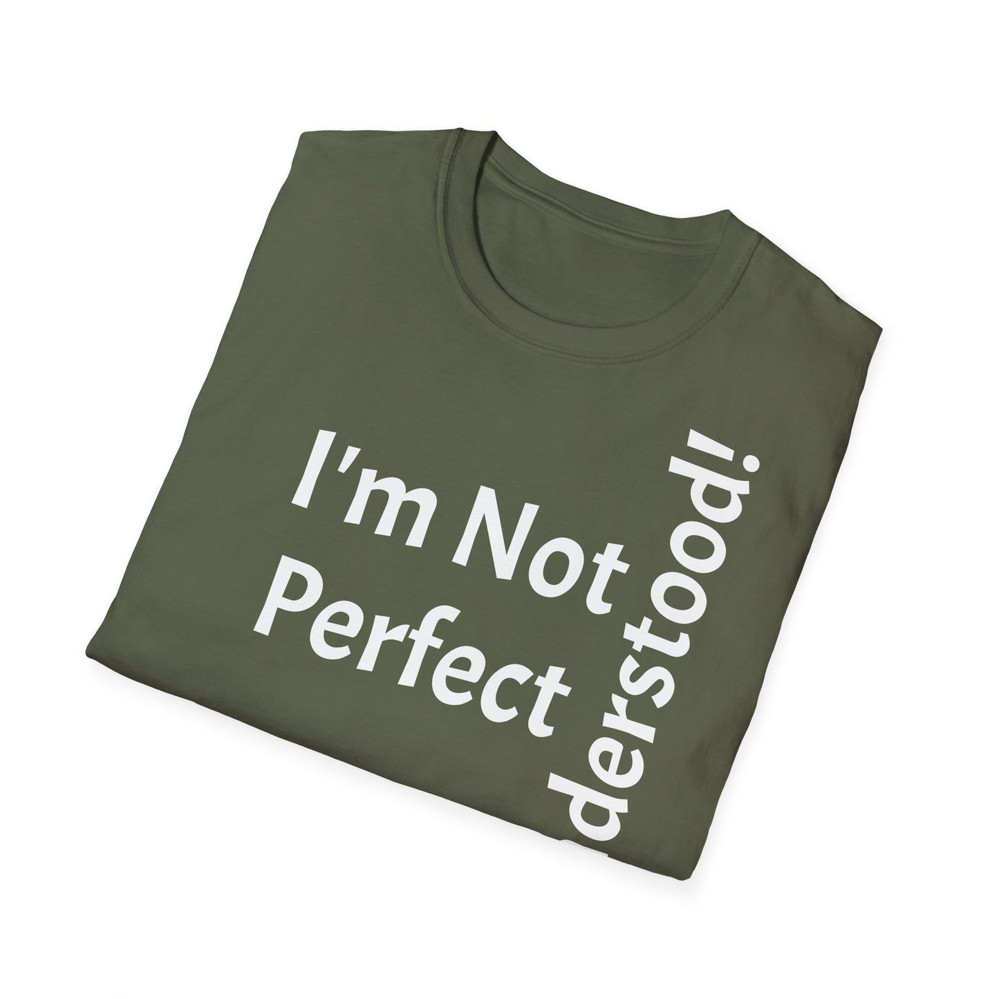 I'm Not Perfect, But Misunderstood! - T-Shirt Unissexo de Algodão Suave