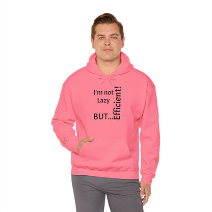 "Je ne suis pas paresseux, MAIS efficace !" - Sweat-shirt à capuche unisexe Heavy Blend™ 