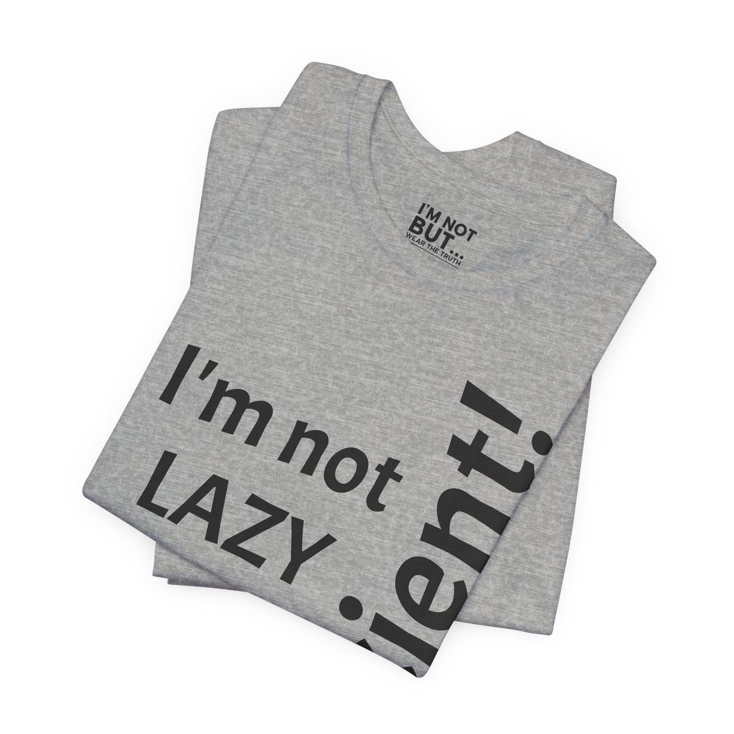 "I'm not lazy, but efficient!" - T-shirt Unissexo Clássico