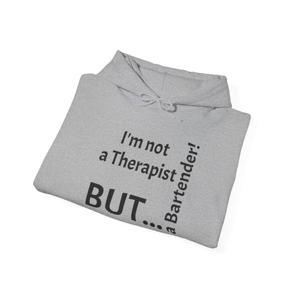 "I'm Not a Therapist, But a Bartender!" - Sweatshirt Unissexo Heavy Blend™ com Capuz