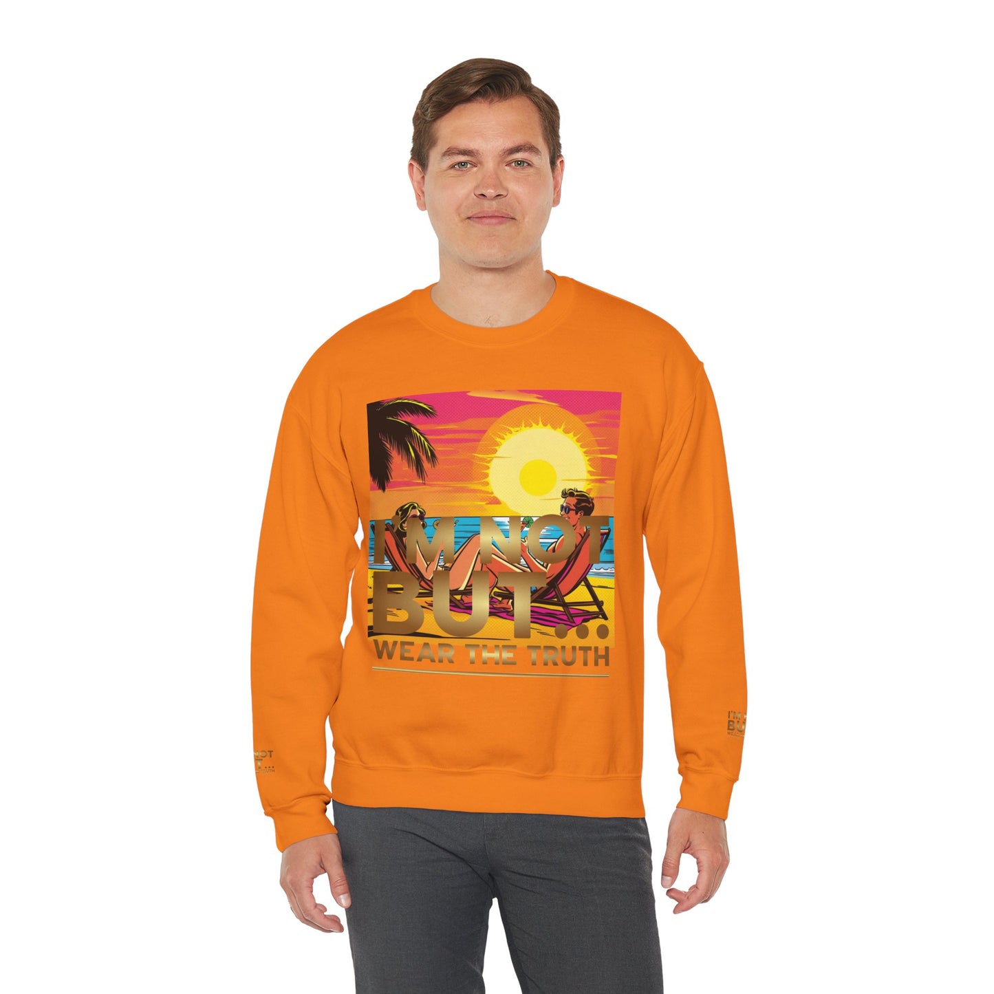 "Edição Especial – Sunset" - Sweatshirt Unissexo Heavy Blend™ com Gola Redonda