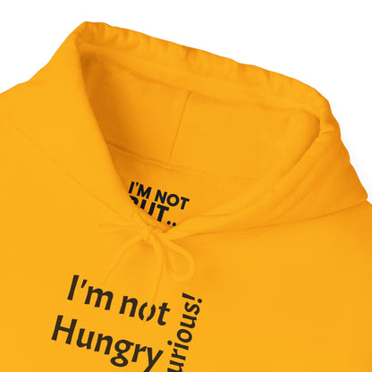 "I'm Not Hungry, But... Snack-Curious!" - Sweatshirt Unissexo Heavy Blend™ com Capuz