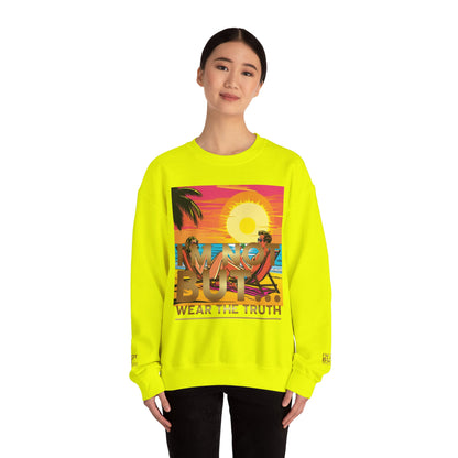 "Edição Especial – Sunset" - Sweatshirt Unissexo Heavy Blend™ com Gola Redonda