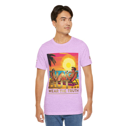 "Edição Especial – Sunset" - T-Shirt Unissexo de Manga Curta em Jersey