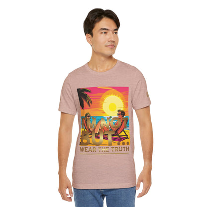 "Edição Especial – Sunset" - T-Shirt Unissexo de Manga Curta em Jersey