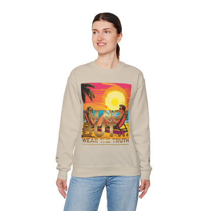 "Edição Especial – Sunset" - Sweatshirt Unissexo Heavy Blend™ com Gola Redonda