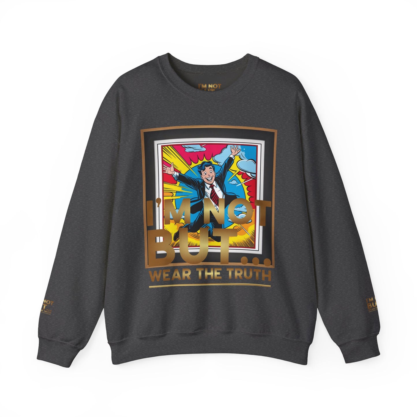 "Edição Especial –Explosão de Positividade" - Sweatshirt Unissexo Heavy Blend™ com Gola Redonda