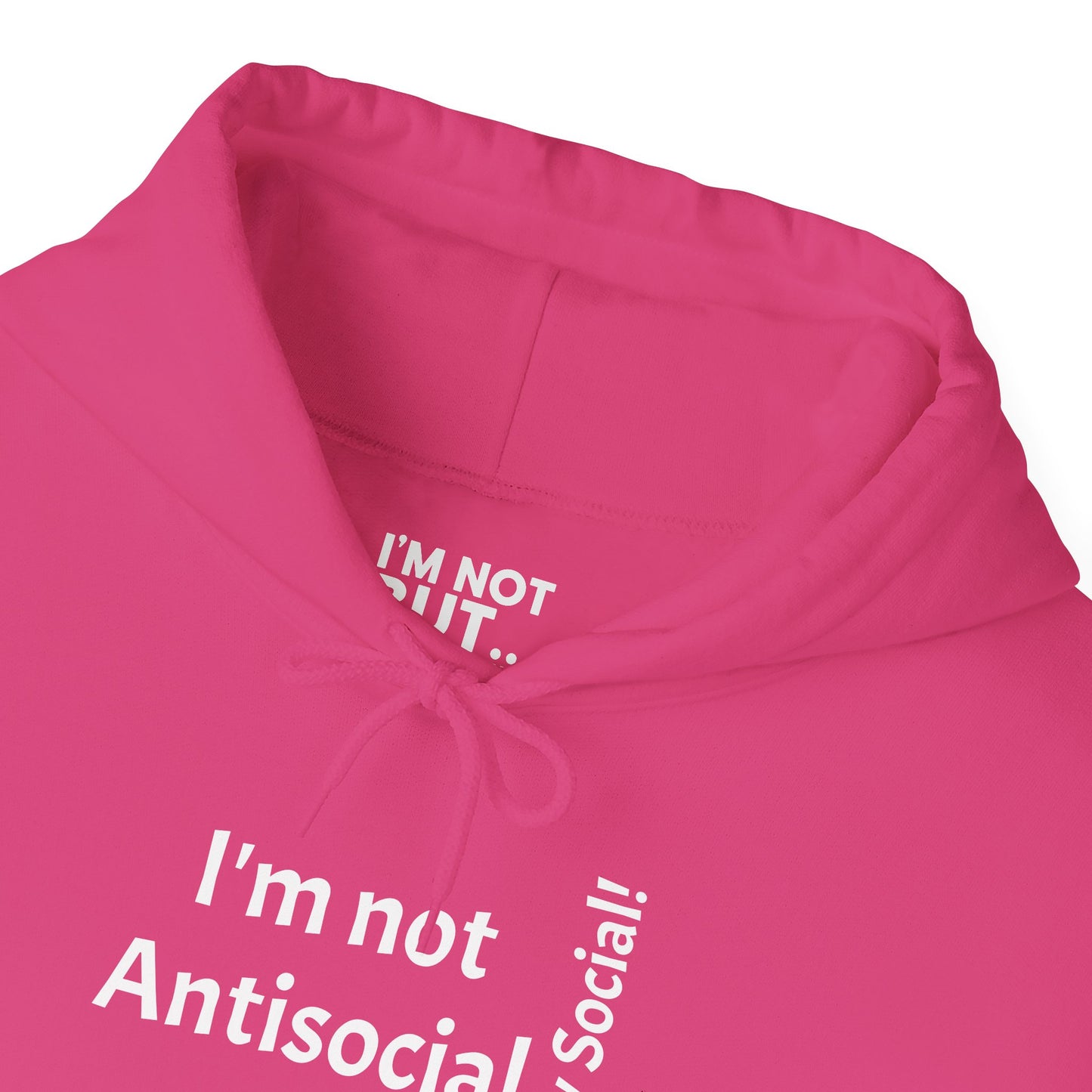 "I'm Not Antisocial, But... Selectively Social!" - Sweatshirt Unissexo Heavy Blend™ com Capuz