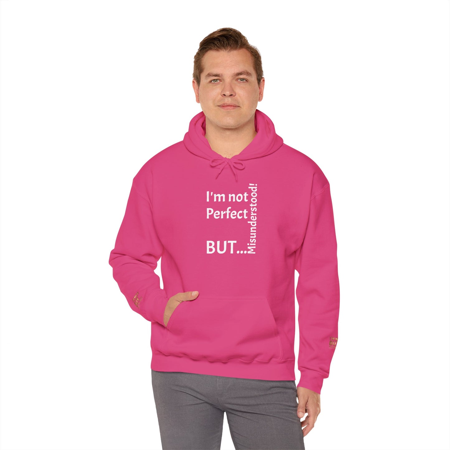 "I'm not Perfect, But... Misunderstood!" - Sweatshirt Unissexo Heavy Blend™ com Capuz